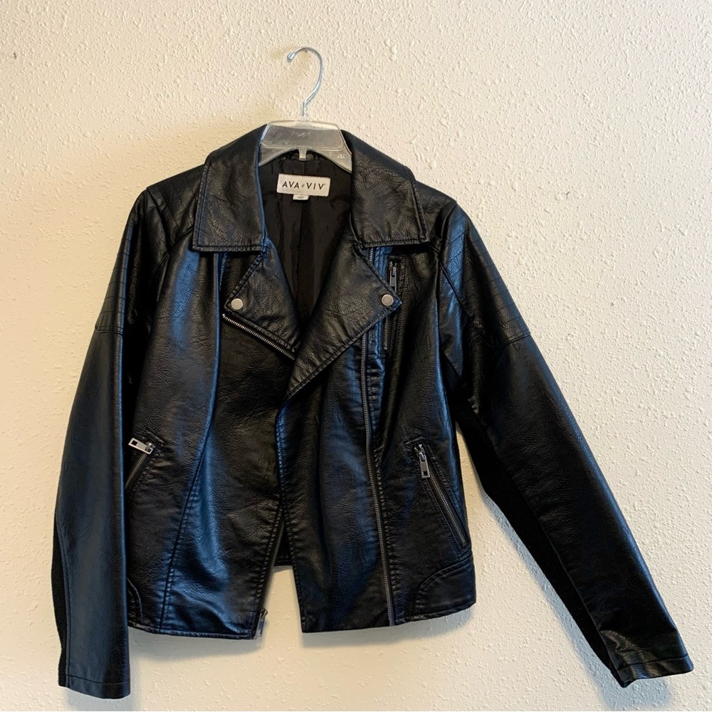 Ava & Viv Faux Leather Jacket